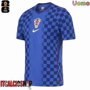 Croazia Seconda Maglia Mondiali 2026 Manica Corta